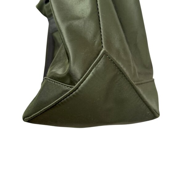 Rebecca Minkoff Totebag Olive Green Satin Overnighter Carryon - Picture 10 of 16